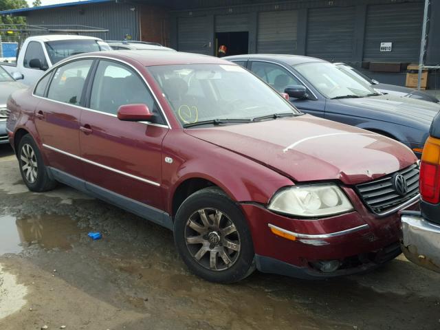 WVWPD63B53P264314 - 2003 VOLKSWAGEN PASSAT GLS MAROON photo 1