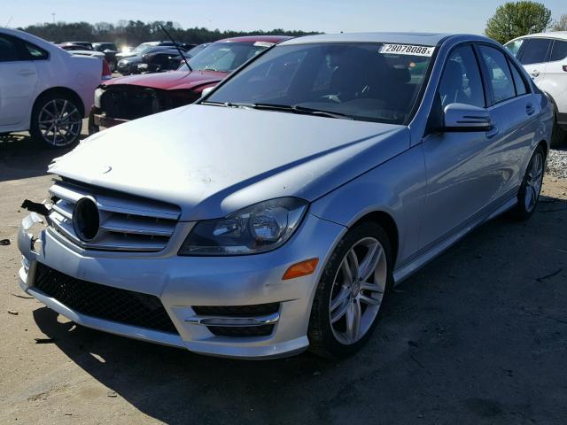 WDDGF4HB6DR269606 - 2013 MERCEDES-BENZ C 250 SILVER photo 2