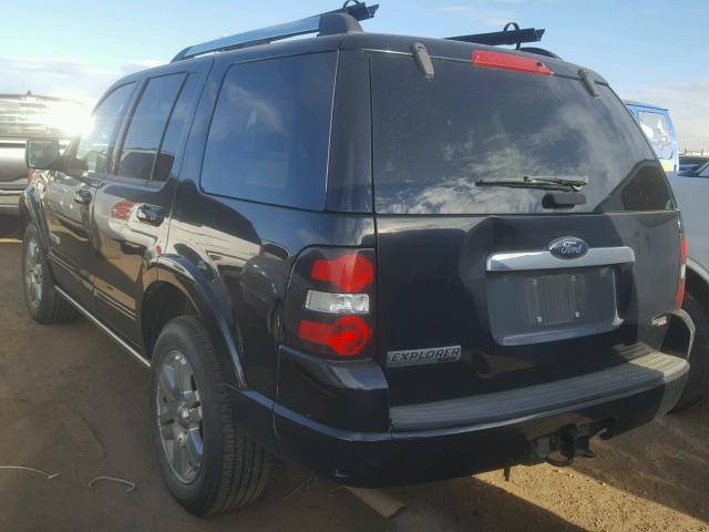 1FMEU75877UB80254 - 2007 FORD EXPLORER L BLACK photo 3