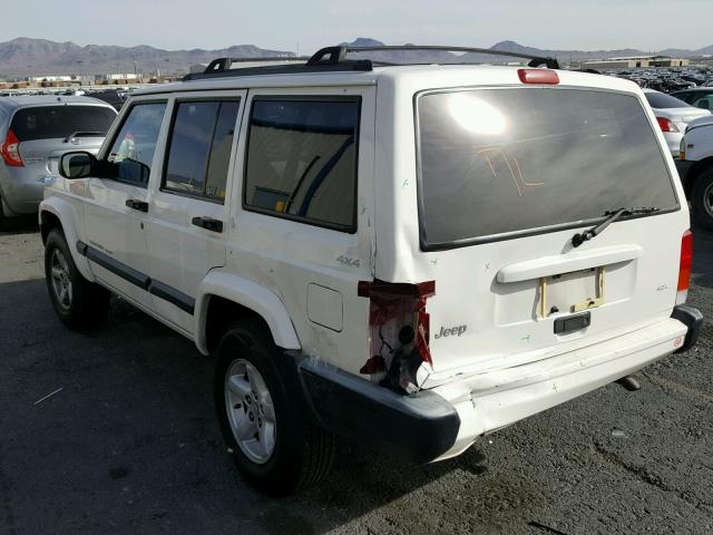 1J4FF68S0XL670801 - 1999 JEEP CHEROKEE S WHITE photo 3