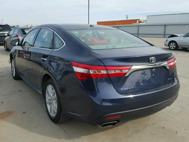 4T1BK1EB8FU154424 - 2015 TOYOTA AVALON XLE BLUE photo 3