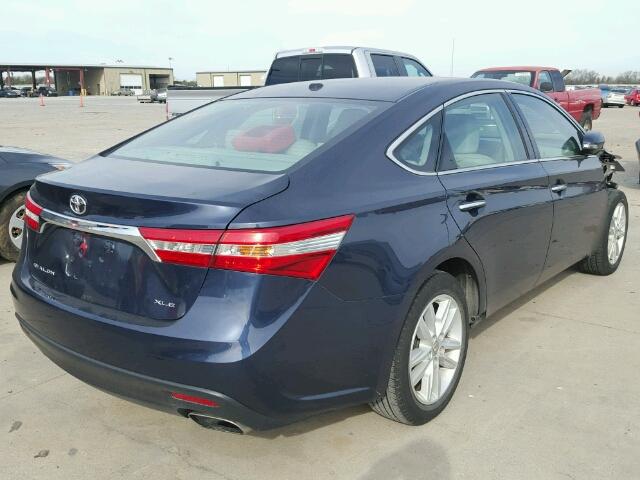 4T1BK1EB8FU154424 - 2015 TOYOTA AVALON XLE BLUE photo 4