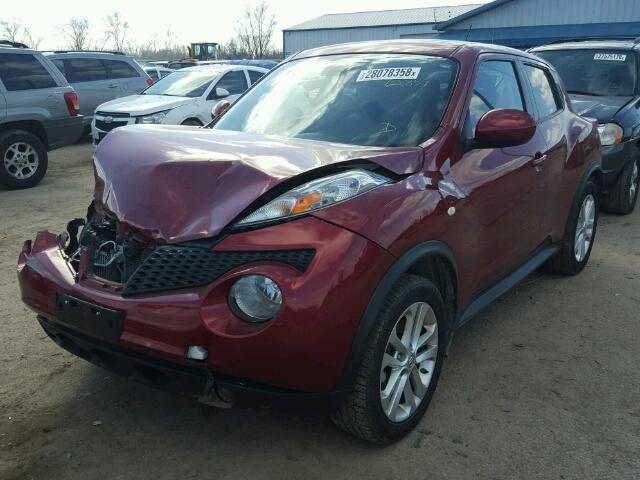 JN8AF5MV9CT105102 - 2012 NISSAN JUKE S RED photo 2