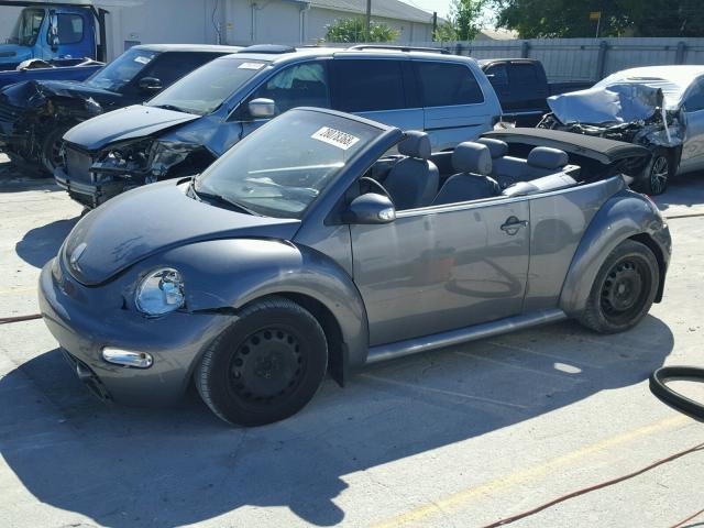 3VWCM31Y65M314311 - 2005 VOLKSWAGEN NEW BEETLE GRAY photo 9