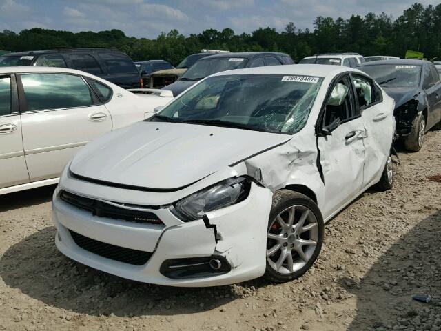 1C3CDFBA8DD301337 - 2013 DODGE DART SXT WHITE photo 2