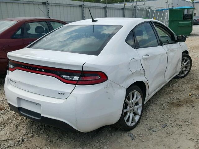 1C3CDFBA8DD301337 - 2013 DODGE DART SXT WHITE photo 4