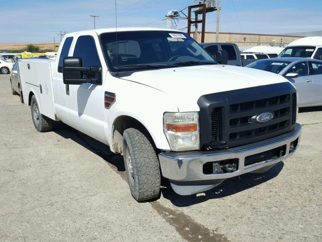 1FTSX20R28EB99436 - 2008 FORD F250 SUPER WHITE photo 1