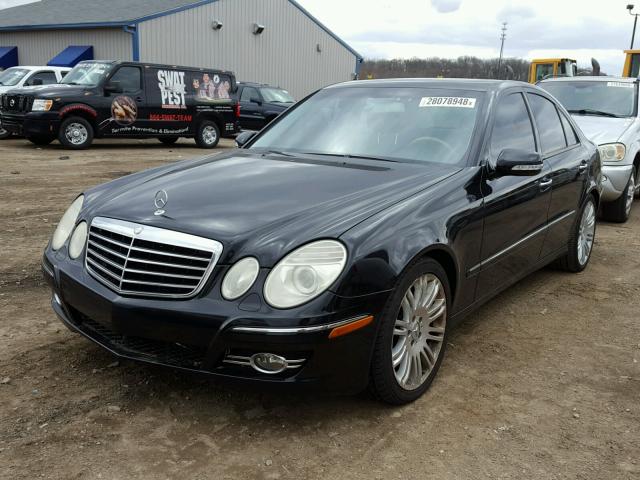 WDBUF56X27B038912 - 2007 MERCEDES-BENZ E 350 BLACK photo 2