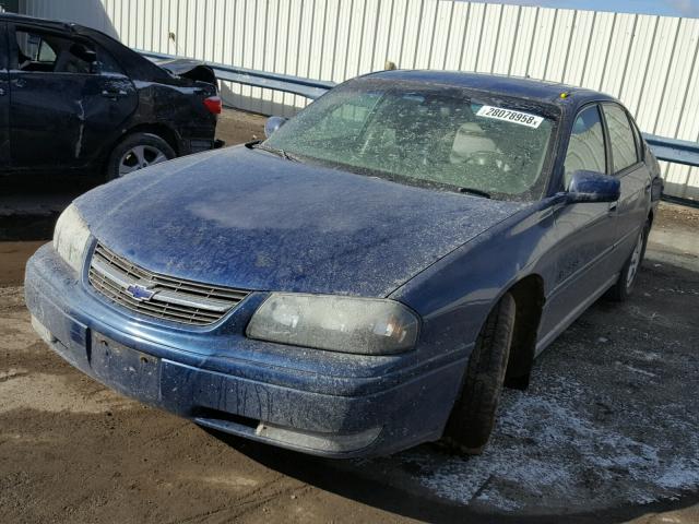 2G1WH52K449278449 - 2004 CHEVROLET IMPALA LS BLUE photo 2