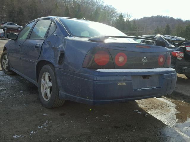 2G1WH52K449278449 - 2004 CHEVROLET IMPALA LS BLUE photo 3