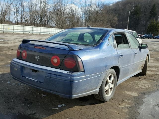 2G1WH52K449278449 - 2004 CHEVROLET IMPALA LS BLUE photo 4