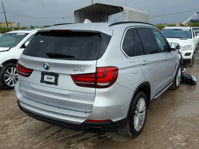 5UXKR6C59F0J78067 - 2015 BMW X5 XDRIVE5 SILVER photo 4