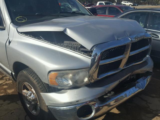3D7KR28C35G845359 - 2005 DODGE RAM 2500 S SILVER photo 9