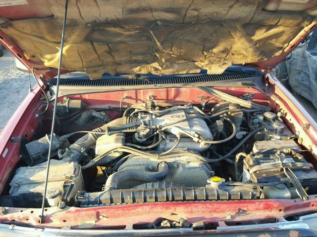 4TAWN72N5YZ656663 - 2000 TOYOTA TACOMA XTR RED photo 7