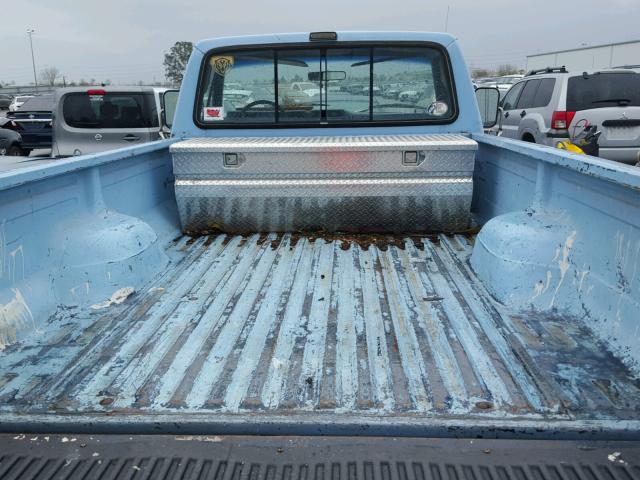 1FTHF2519GPA43316 - 1986 FORD F250 BLUE photo 6