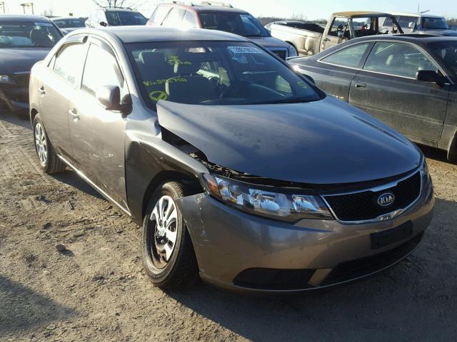 KNAFU4A26A5255758 - 2010 KIA FORTE EX GRAY photo 1