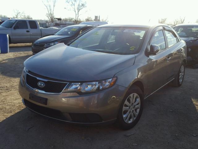 KNAFU4A26A5255758 - 2010 KIA FORTE EX GRAY photo 2