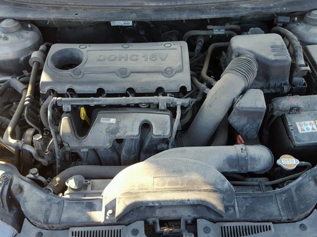 KNAFU4A26A5255758 - 2010 KIA FORTE EX GRAY photo 7