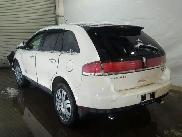 2LMDU88C88BJ07360 - 2008 LINCOLN MKX WHITE photo 3