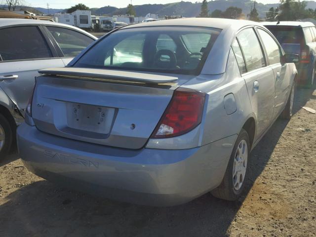 1G8AZ52F43Z137218 - 2003 SATURN ION LEVEL SILVER photo 4