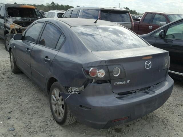 JM1BK323681825896 - 2008 MAZDA 3 S SILVER photo 3