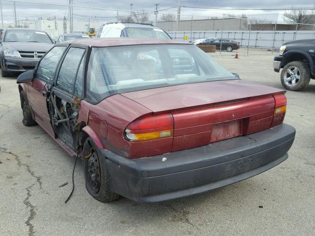 1G8ZF559XPZ160672 - 1993 SATURN SL MAROON photo 3