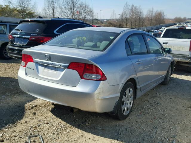 2HGFA1F54AH563471 - 2010 HONDA CIVIC LX SILVER photo 4