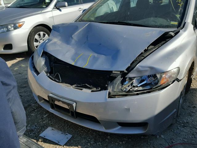 2HGFA1F54AH563471 - 2010 HONDA CIVIC LX SILVER photo 9