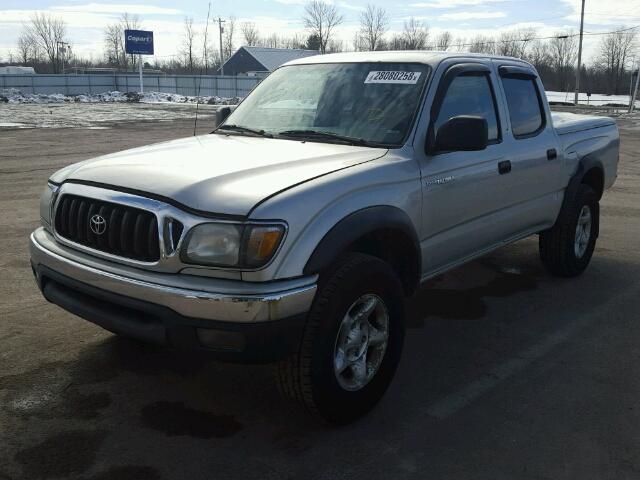 5TEHN72N53Z188539 - 2003 TOYOTA TACOMA DOU GRAY photo 2