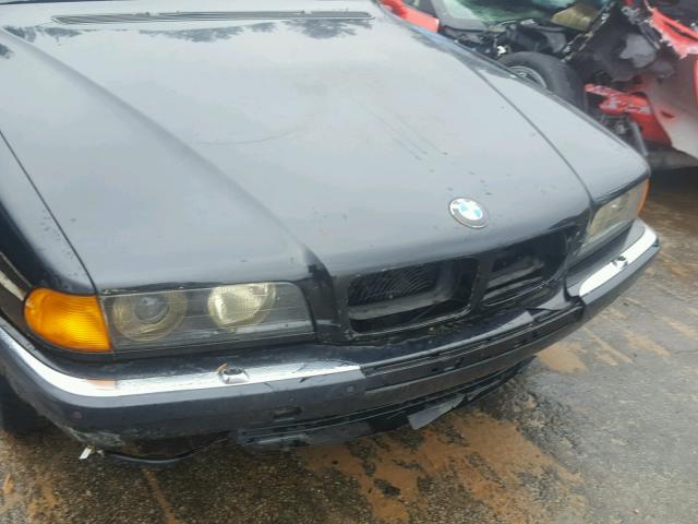 WBAGK2324VDH68341 - 1997 BMW 750 IL BLACK photo 9