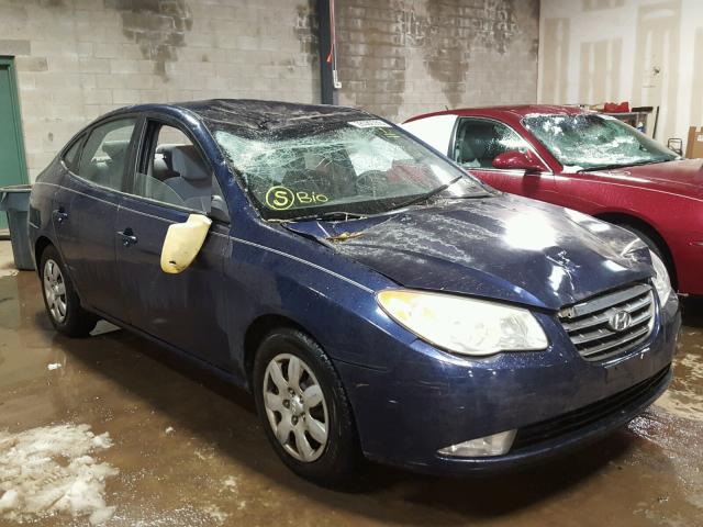 KMHDU46D28U419331 - 2008 HYUNDAI ELANTRA GL BLUE photo 1