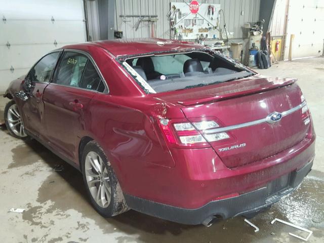 1FAHP2KTXDG149827 - 2013 FORD TAURUS SHO RED photo 3