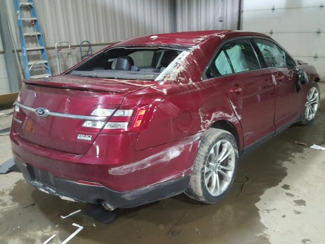 1FAHP2KTXDG149827 - 2013 FORD TAURUS SHO RED photo 4