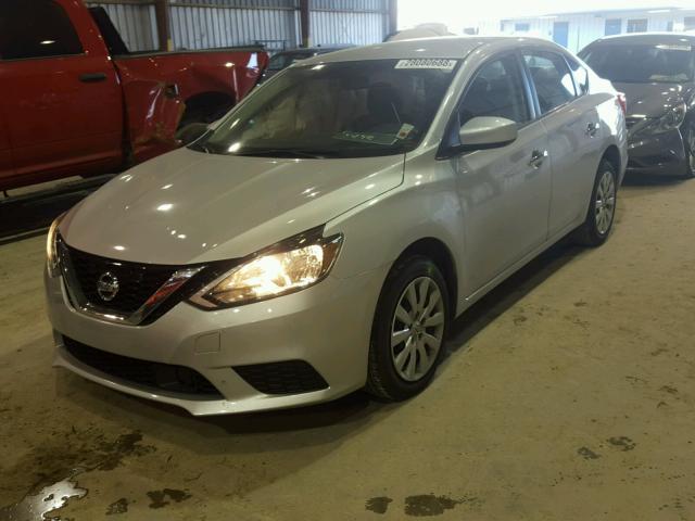 3N1AB7AP0JY212460 - 2018 NISSAN SENTRA S SILVER photo 2