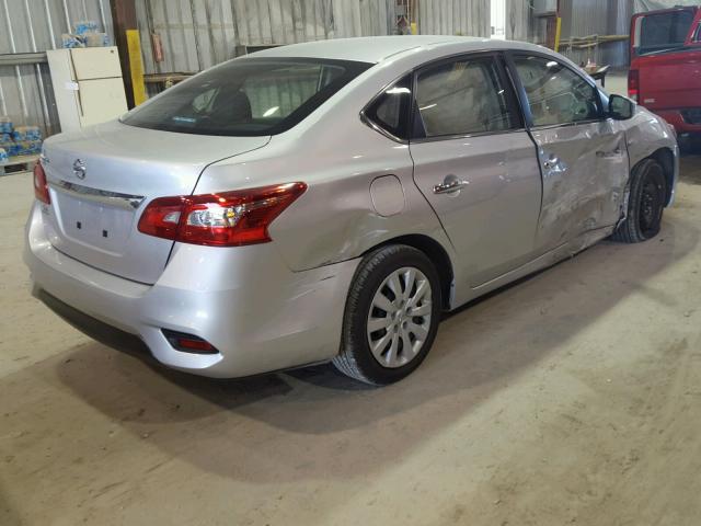 3N1AB7AP0JY212460 - 2018 NISSAN SENTRA S SILVER photo 4