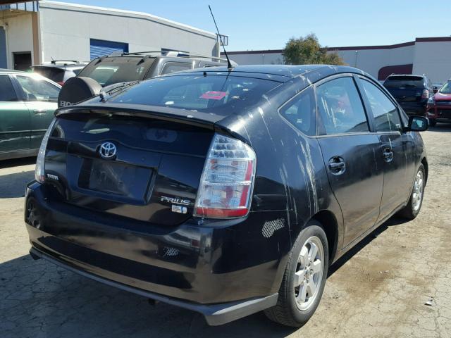 JTDKB20U067509278 - 2006 TOYOTA PRIUS BLACK photo 4