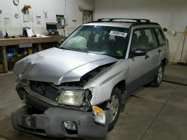 JF1SF63521H707272 - 2001 SUBARU FORESTER L SILVER photo 2