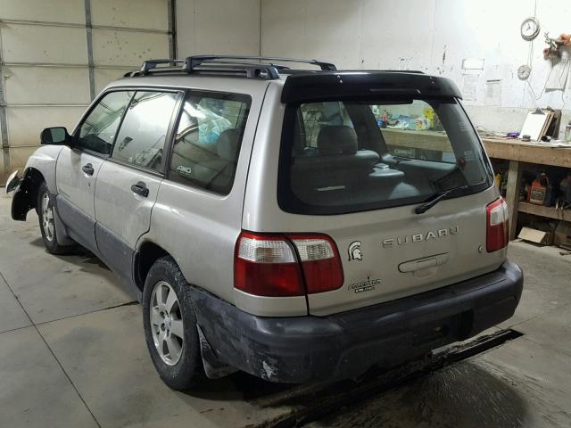 JF1SF63521H707272 - 2001 SUBARU FORESTER L SILVER photo 3