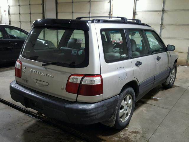 JF1SF63521H707272 - 2001 SUBARU FORESTER L SILVER photo 4