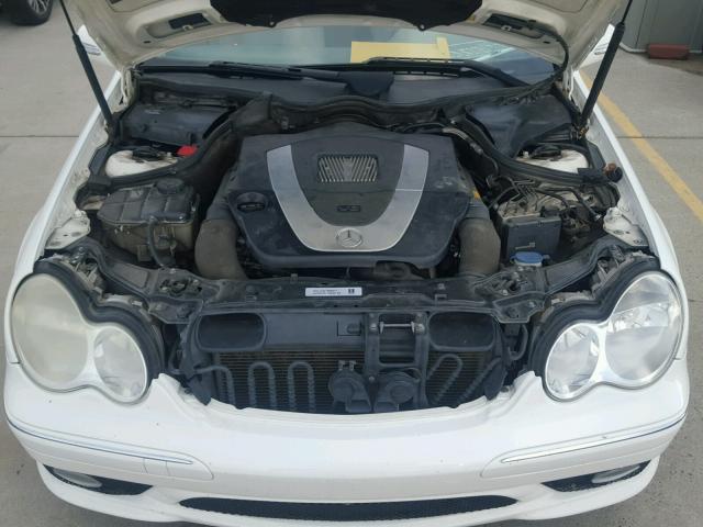 WDBRF52H16F751120 - 2006 MERCEDES-BENZ C GENERATI WHITE photo 7