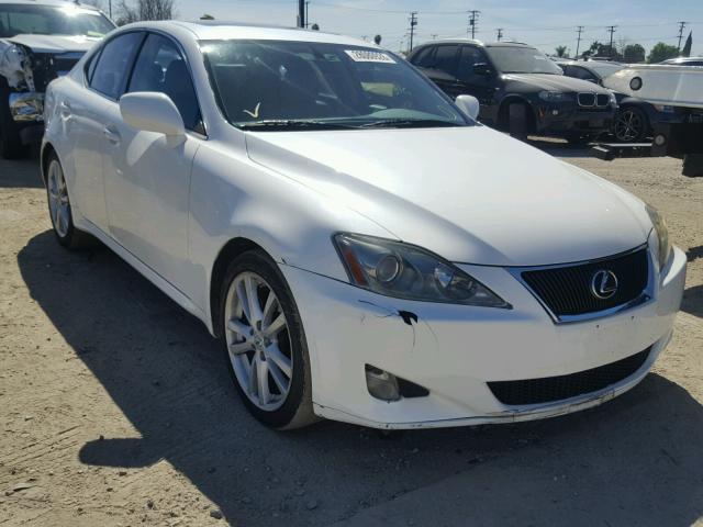 JTHBK262065012621 - 2006 LEXUS IS 250 WHITE photo 1