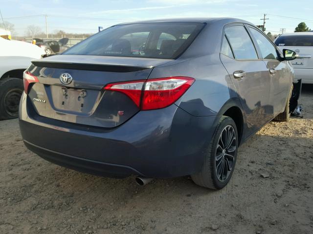 5YFBURHE5FP317028 - 2015 TOYOTA COROLLA L GRAY photo 4