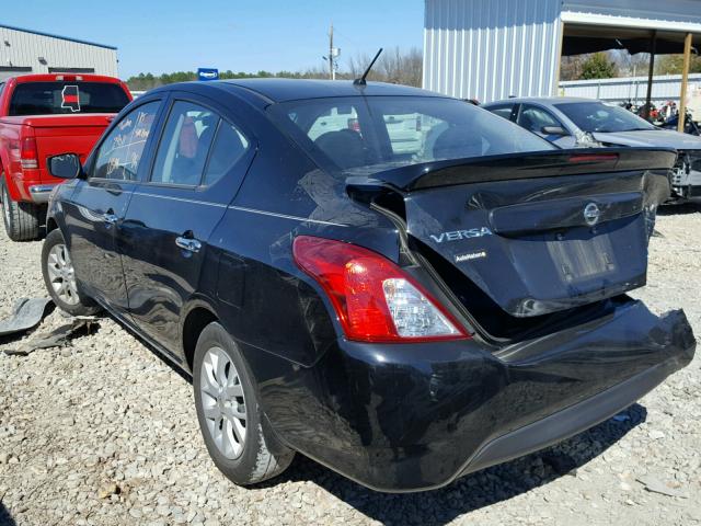 3N1CN7AP4FL856886 - 2015 NISSAN VERSA S BLACK photo 3