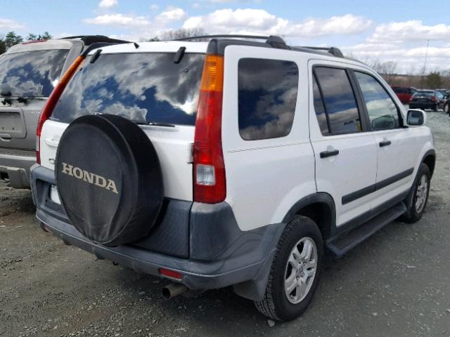 JHLRD78822C026019 - 2002 HONDA CR-V EX WHITE photo 4