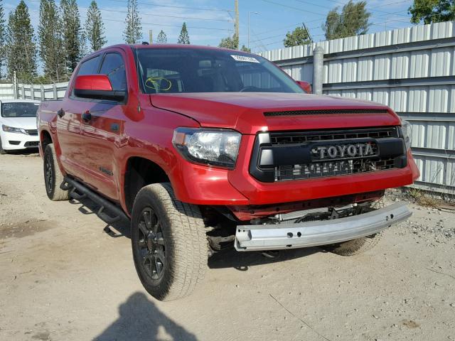 5TFDW5F11HX600168 - 2017 TOYOTA TUNDRA CRE RED photo 1