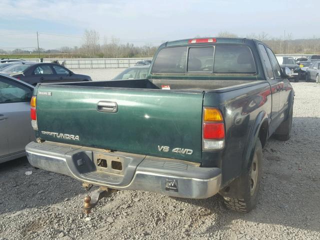 5TBBT4412YS003882 - 2000 TOYOTA TUNDRA ACC GREEN photo 4