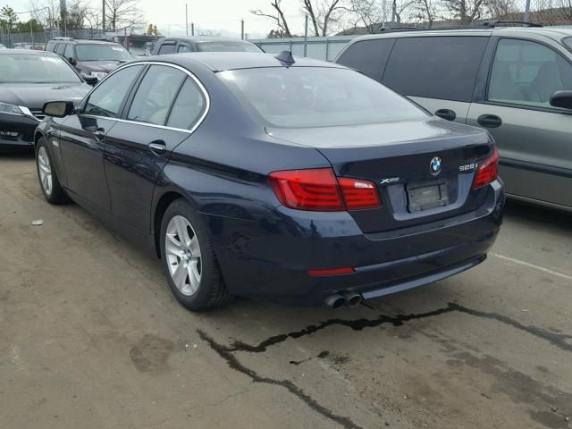 WBAXH5C52DDW14569 - 2013 BMW 528 XI BLUE photo 3