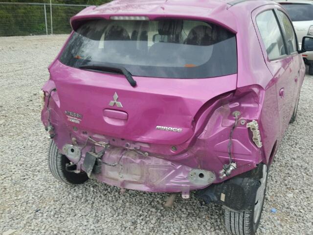 ML32A3HJ0FH009010 - 2015 MITSUBISHI MIRAGE DE PURPLE photo 9