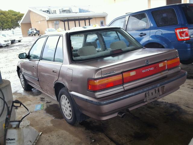 JHMED3656MS023189 - 1991 HONDA CIVIC LX BROWN photo 3