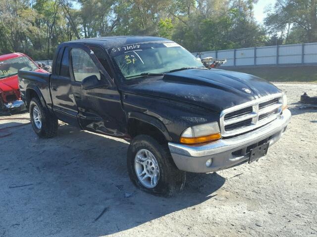 1D7HL48N43S104278 - 2003 DODGE DAKOTA QUA BLACK photo 1